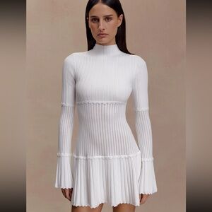 Meshki knit mini dress